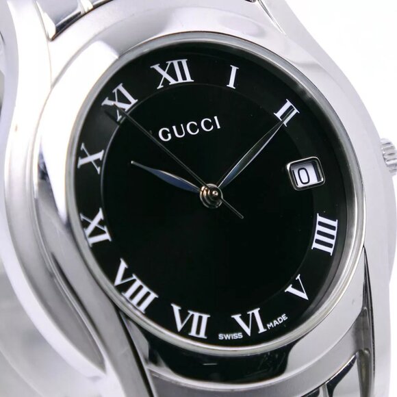 GUCCI Watches 5500M blackDial Stainless Steel Quartz Analog display mens - Picture 6 of 8